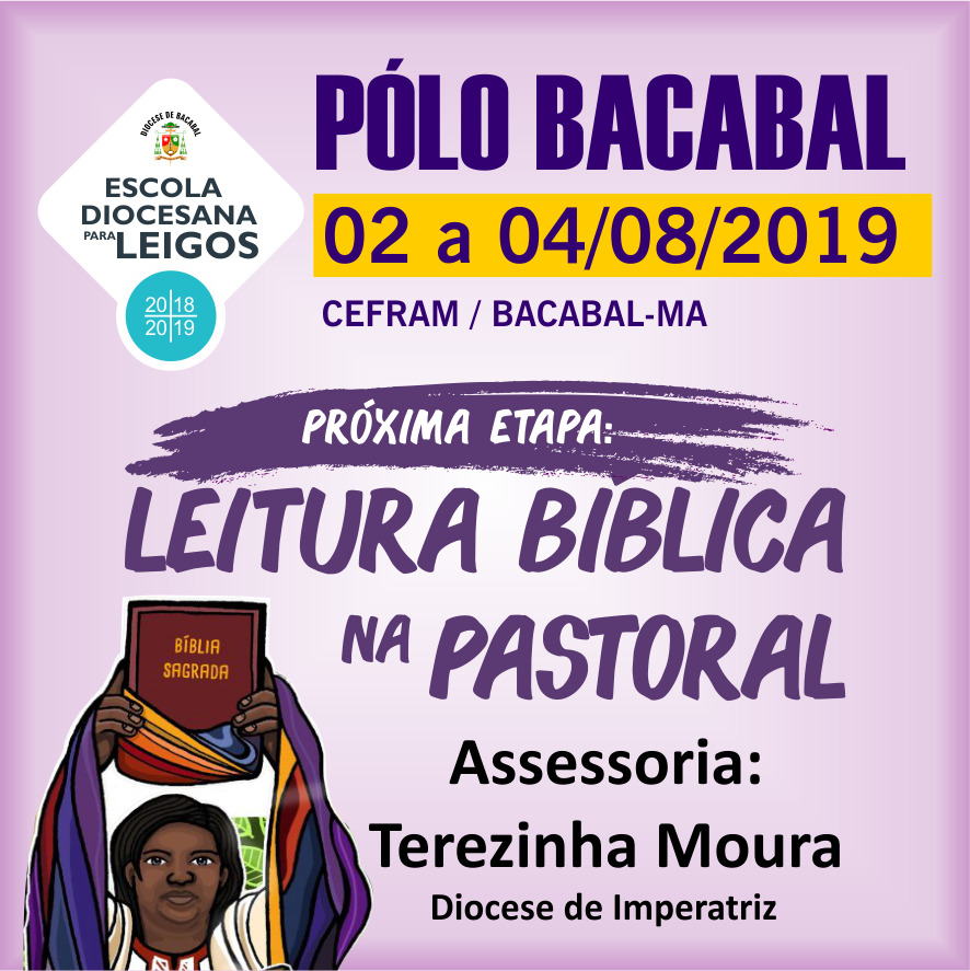 Escola Diocesana para Leigos: Leitura bíblica na Pastoral